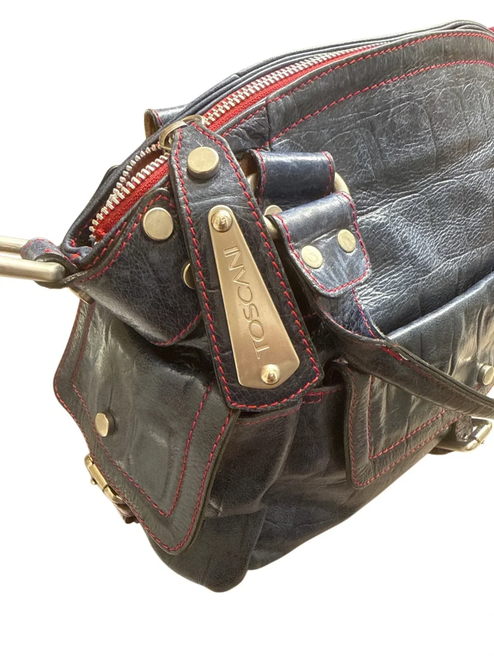 TOSCANI GENUINE LEATHER SATCHEL MADE IN 🇮🇹 ITALY